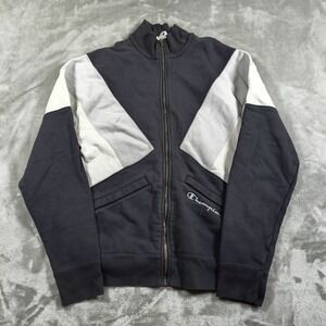 Champion Reverse Weave Track Jacket Men Small Colorblock Full Zip Sweatshirt Y2K